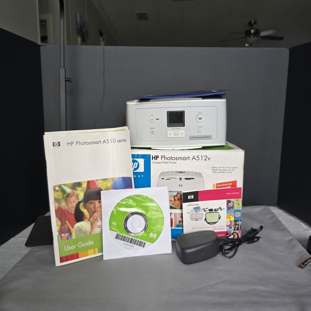HP Photosmart A512v Compact Photo Printer 1.5 Inch Display